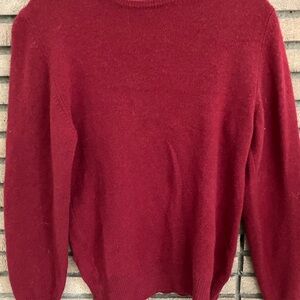 Vintage Cashmere Sweater Round Neck Cranberry d.r. Diffusion Italy Medium
